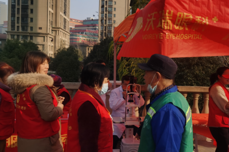 沃瑞眼科走進(jìn)肥西縣肥光社區(qū)，開展公益眼健康體檢